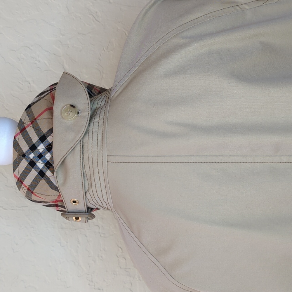 Burberry Runway Collection Pale Honey Scarf-Layer Trench Coat Size 6 - Picture 7 of 17